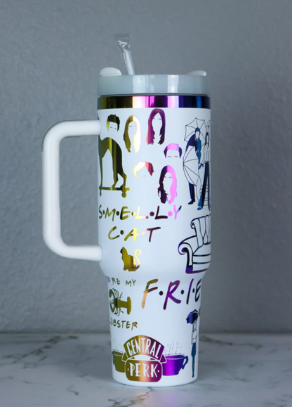 FRIENDS Show Inspired Engraved Tumbler, Gift for Fans- 406TTTB064