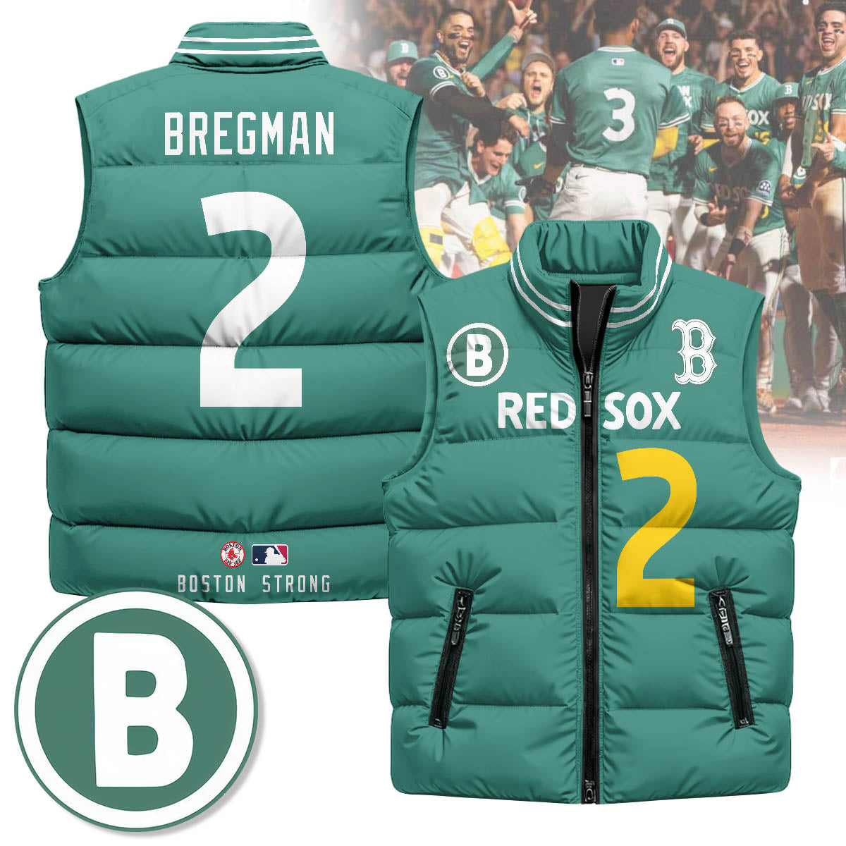 Boston Red Sox Unisex Puffer Vest