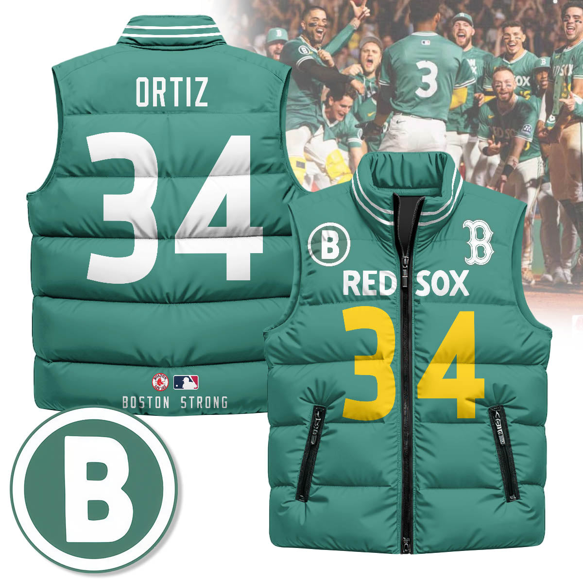 Boston Red Sox Unisex Puffer Vest