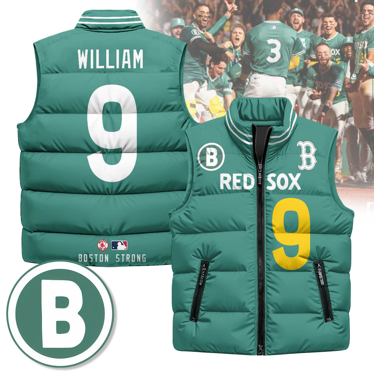 Boston Red Sox Unisex Puffer Vest