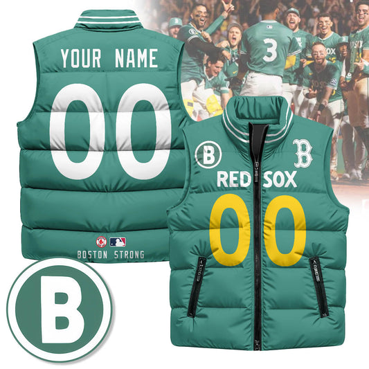 Personalized Boston Red Sox Unisex Puffer Vest