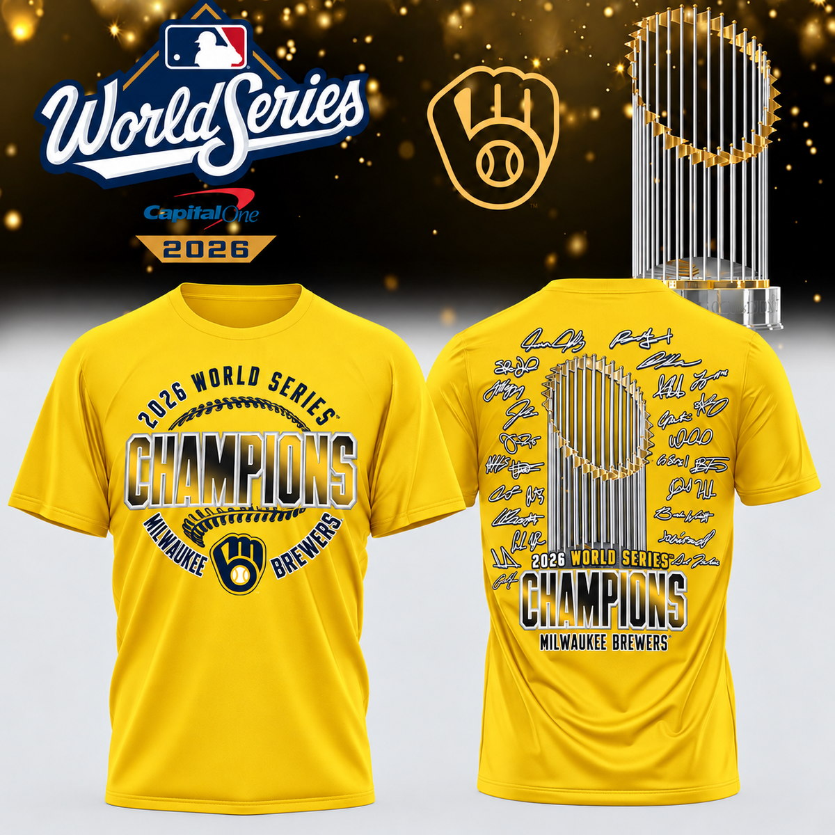 MIL World Series Champions Two Sides T-Shirt - Printed V33