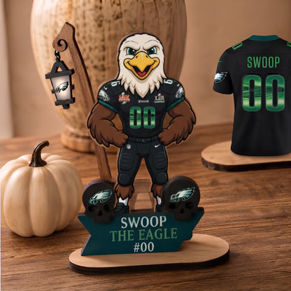 PHI Chrome Green Edition Jersey Wooden 2 Layers Standee