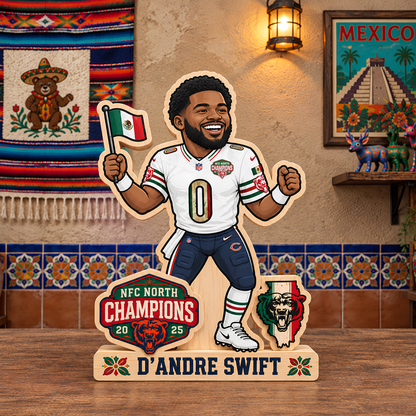 CHI Mexico NFC North Champions 2025 Wooden 2 Layers Standee