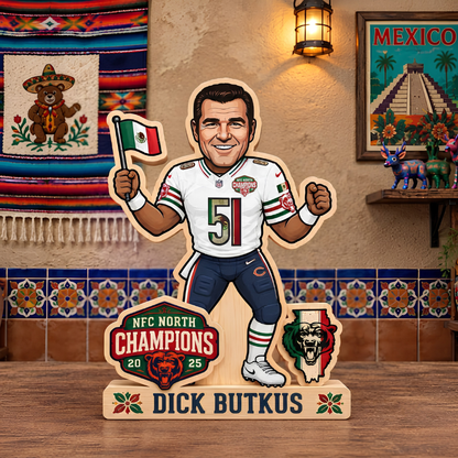 CHI Mexico NFC North Champions 2025 Wooden 2 Layers Standee