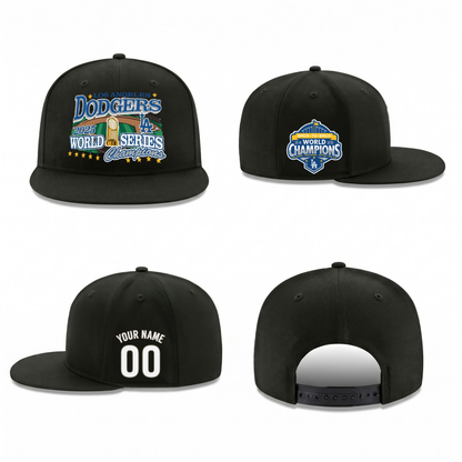 LAD World Series Champions 2025 Personalized Snapback Cap - Printed