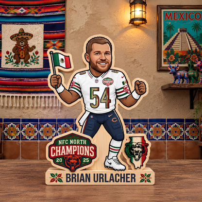 CHI Mexico NFC North Champions 2025 Wooden 2 Layers Standee