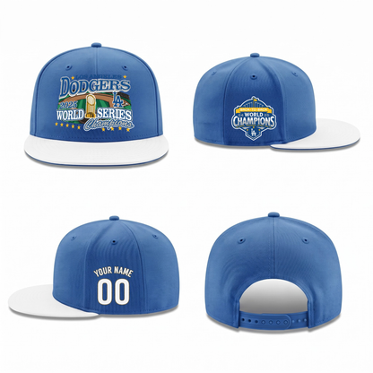 LAD World Series Champions 2025 Personalized Snapback Cap - Printed
