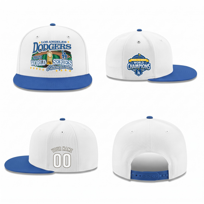 LAD World Series Champions 2025 Personalized Snapback Cap - Printed