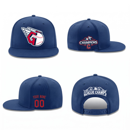 CLE American League Champions Personalized Snapback Cap - Printed V1