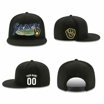 MIL Baseball Field Personalized Snapback Cap - Printed