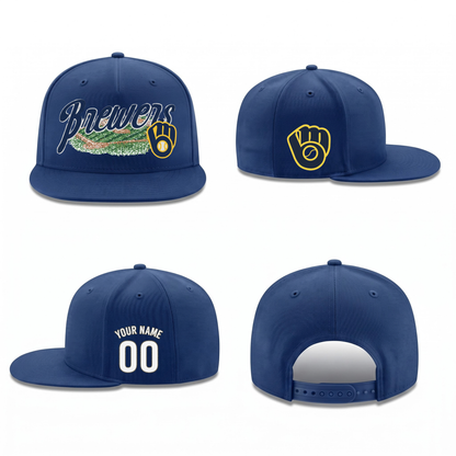MIL Baseball Field Personalized Snapback Cap - Printed