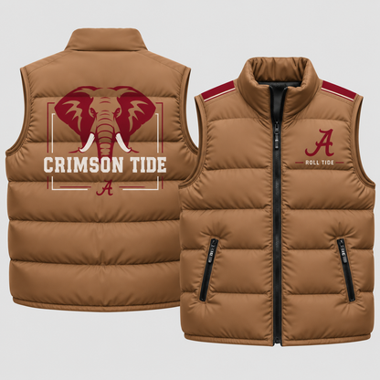 Alabama Crimson Tide 2026 Military Appreciation Puffer Vest - Printed