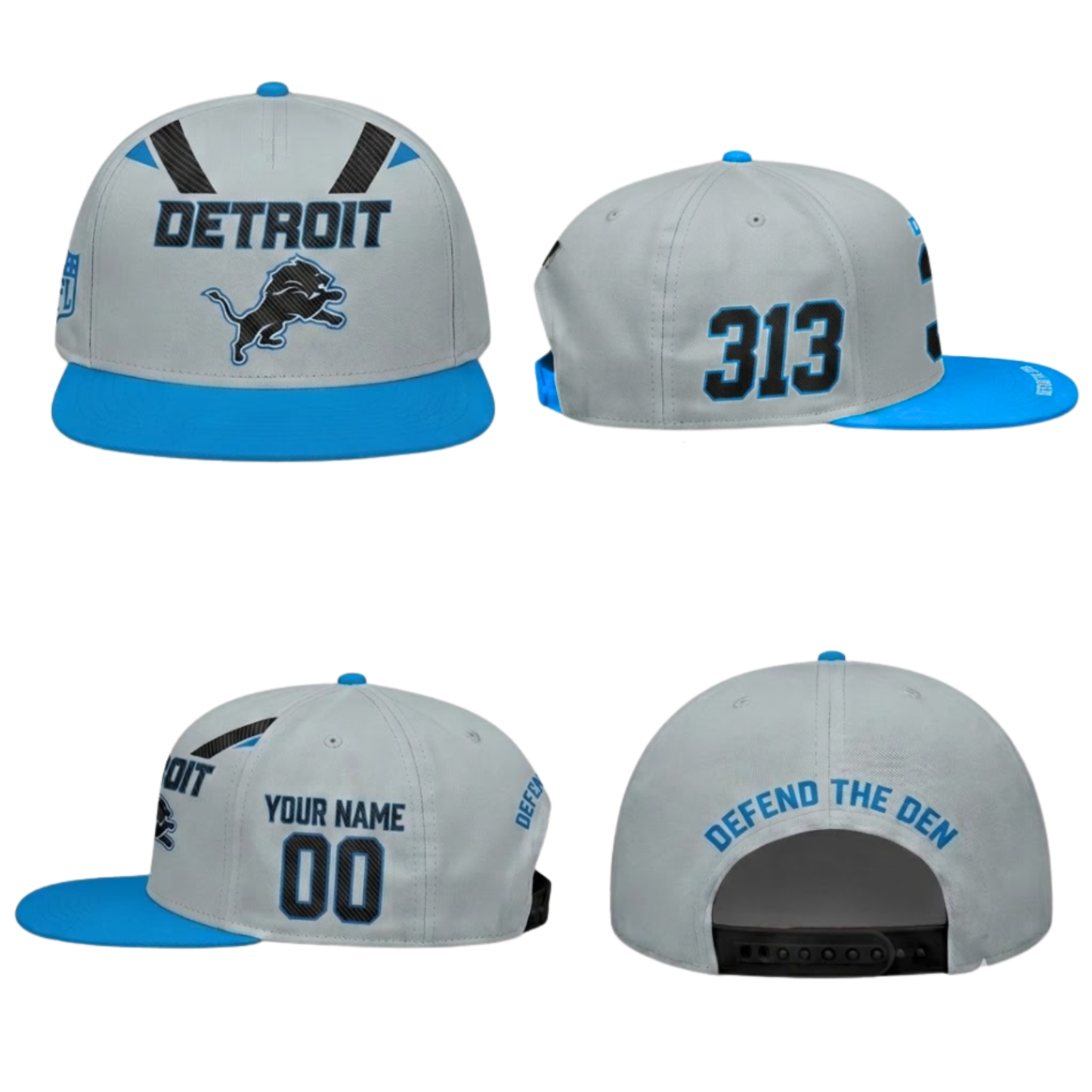 Detroit Lions 2026 Rivalries Edition Personalized Snapback Cap - Printed