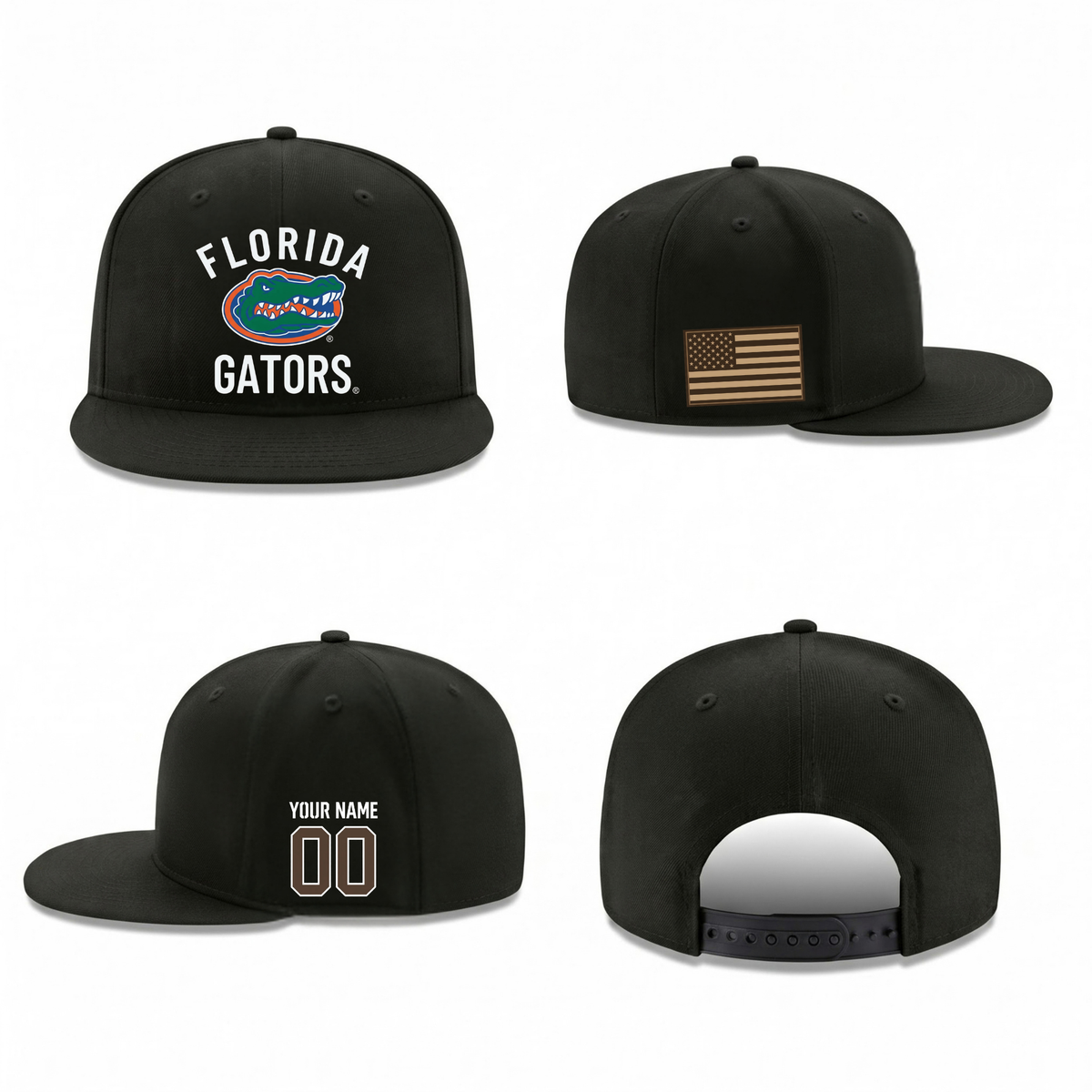 UF Military Personalized Snapback Cap - Printed V1