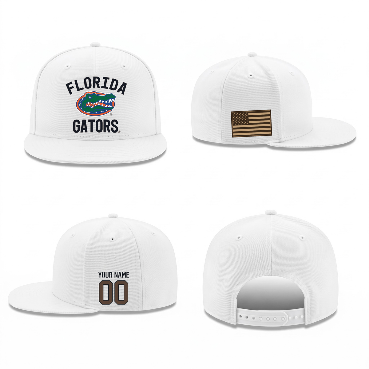 UF Military Personalized Snapback Cap - Printed V1