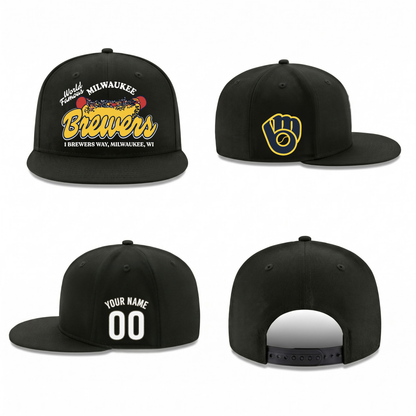 MIL Hotdog Edition Personalized Snapback Cap - Printed