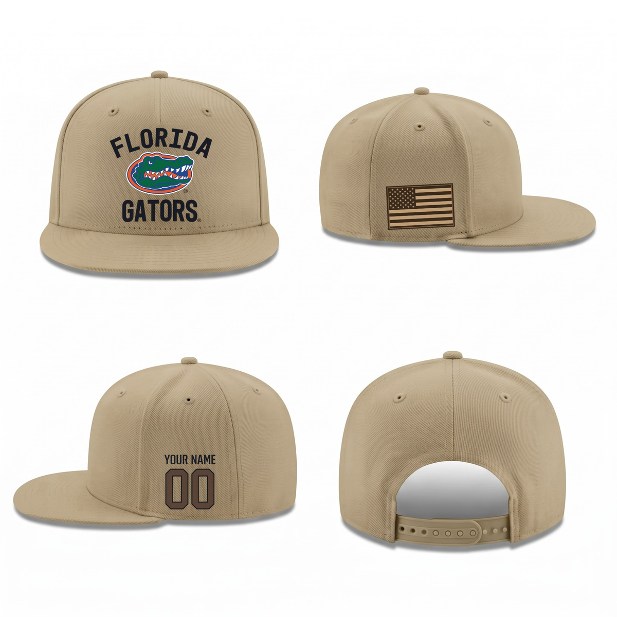 UF Military Personalized Snapback Cap - Printed V1