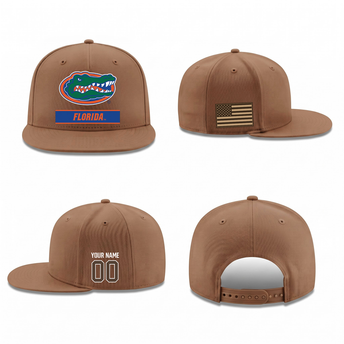 UF Military Personalized Snapback Cap - Printed V2