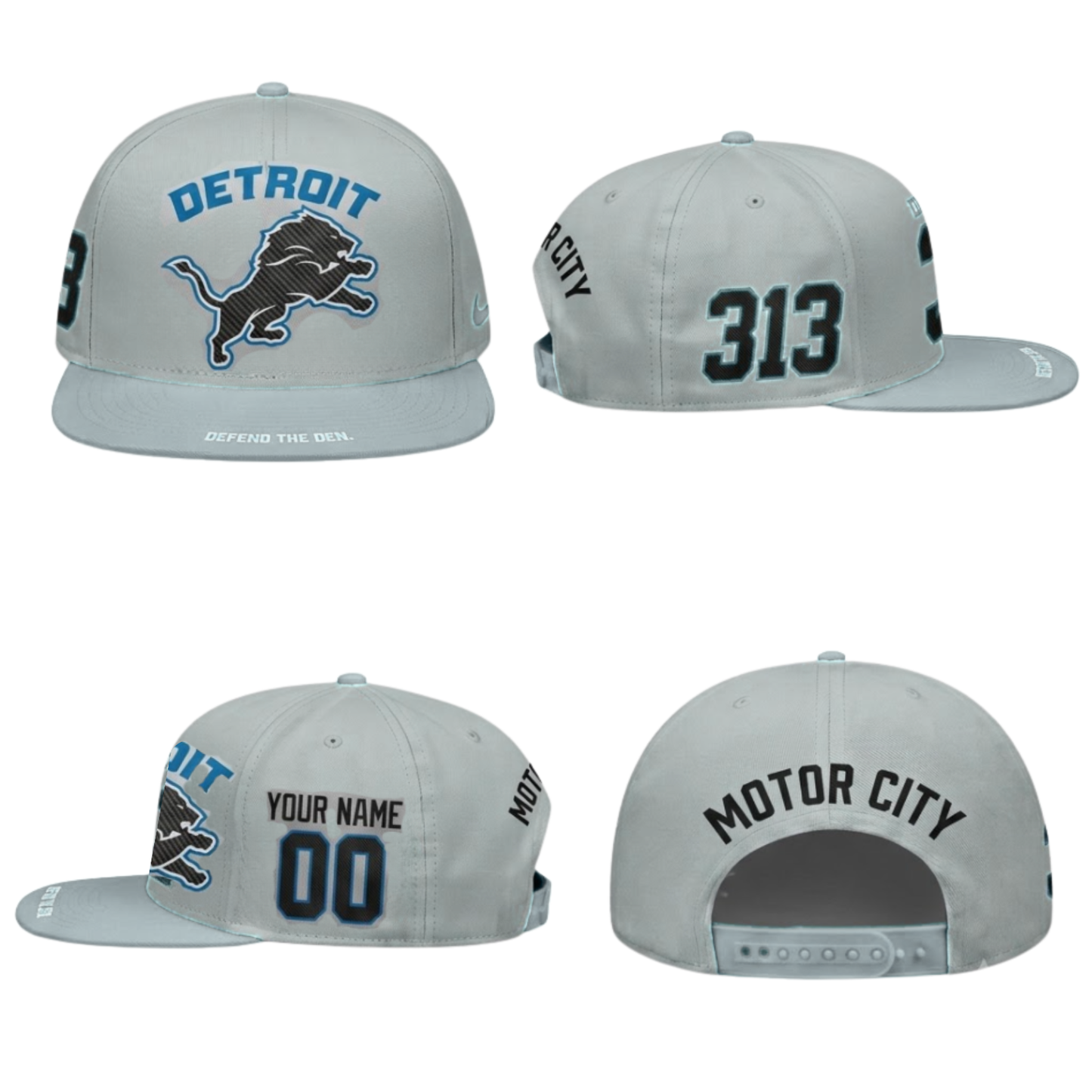 Detroit Lions 2026 Rivalries Edition Personalized Snapback Cap - Printed