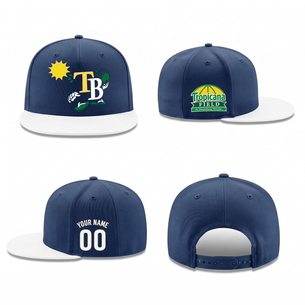 TBR Tropicana Field Personalized Snapback Cap - Printed