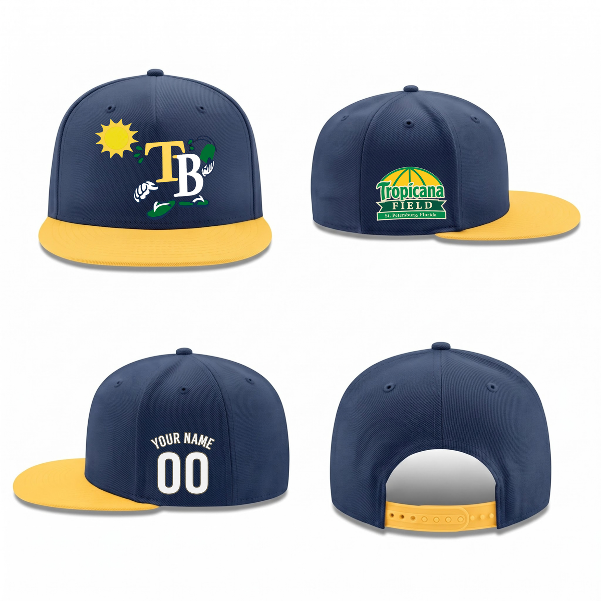 TBR Tropicana Field Personalized Snapback Cap - Printed