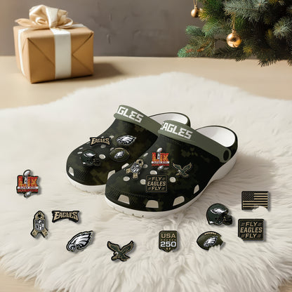 PHI Salute To Service 2026 Edition Camo Clogs - Charms Gift Set