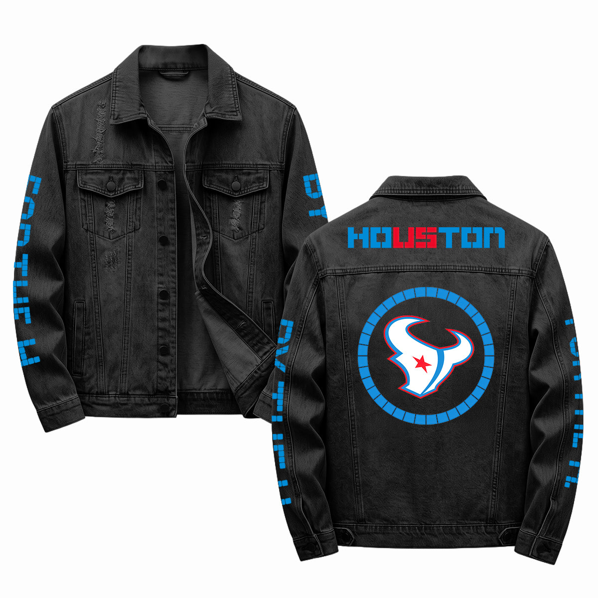 Houston Texans 2026 Rivalries Denim Jacket - Printed