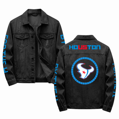Houston Texans 2026 Rivalries Denim Jacket - Printed