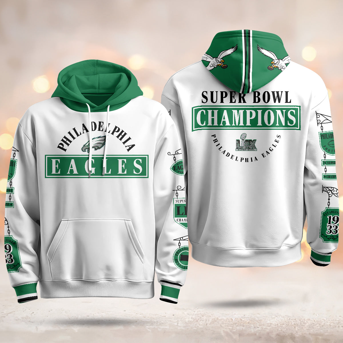 Philadelphia Eagles Super Bowl LIX Champions Hoodie