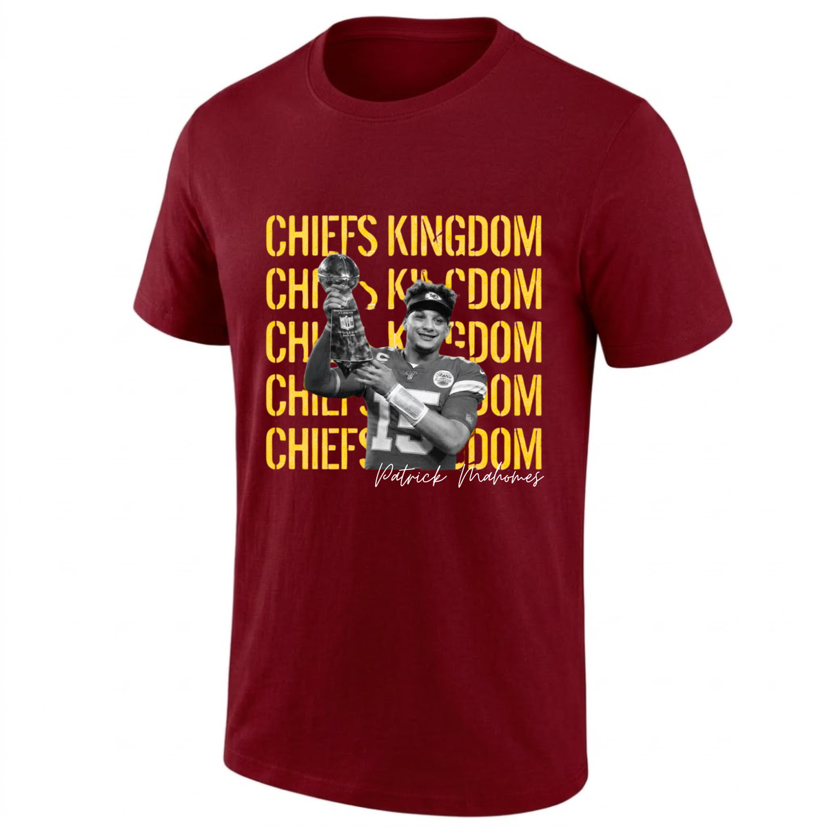 KC Patrick Mahomes One Side T-Shirt - Printed