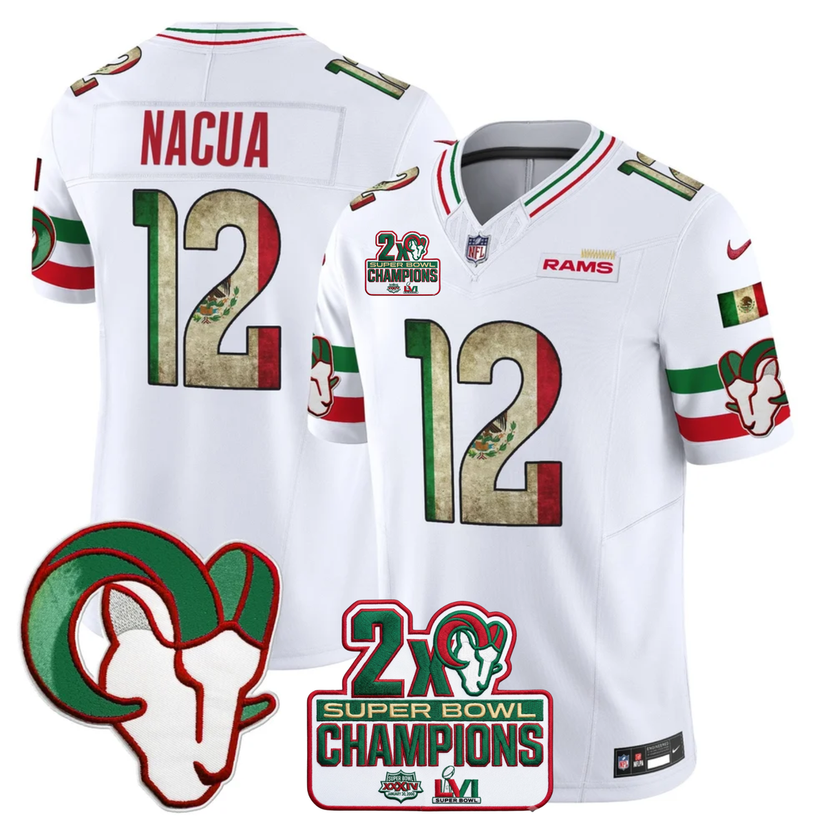 LAR Mexico Edition Vapor Jersey - Stitched