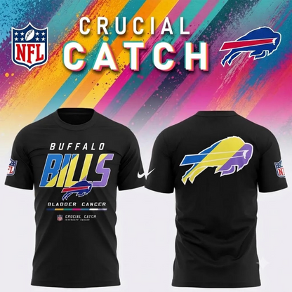 BUF 2026 Crucial Catch Intercept Cancer Graphic T Shirt - Printed