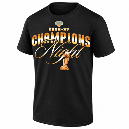 New York Knicks Champions 2026 Night One Side T-Shirt - Printed