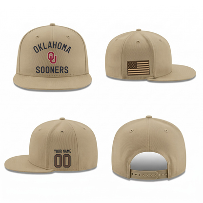 OU Military Personalized Snapback Cap - Printed