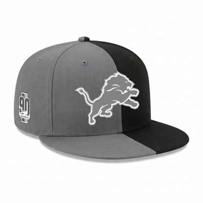 DET Rivalries Split 90 Seasons Patch Snapback Cap - Printed