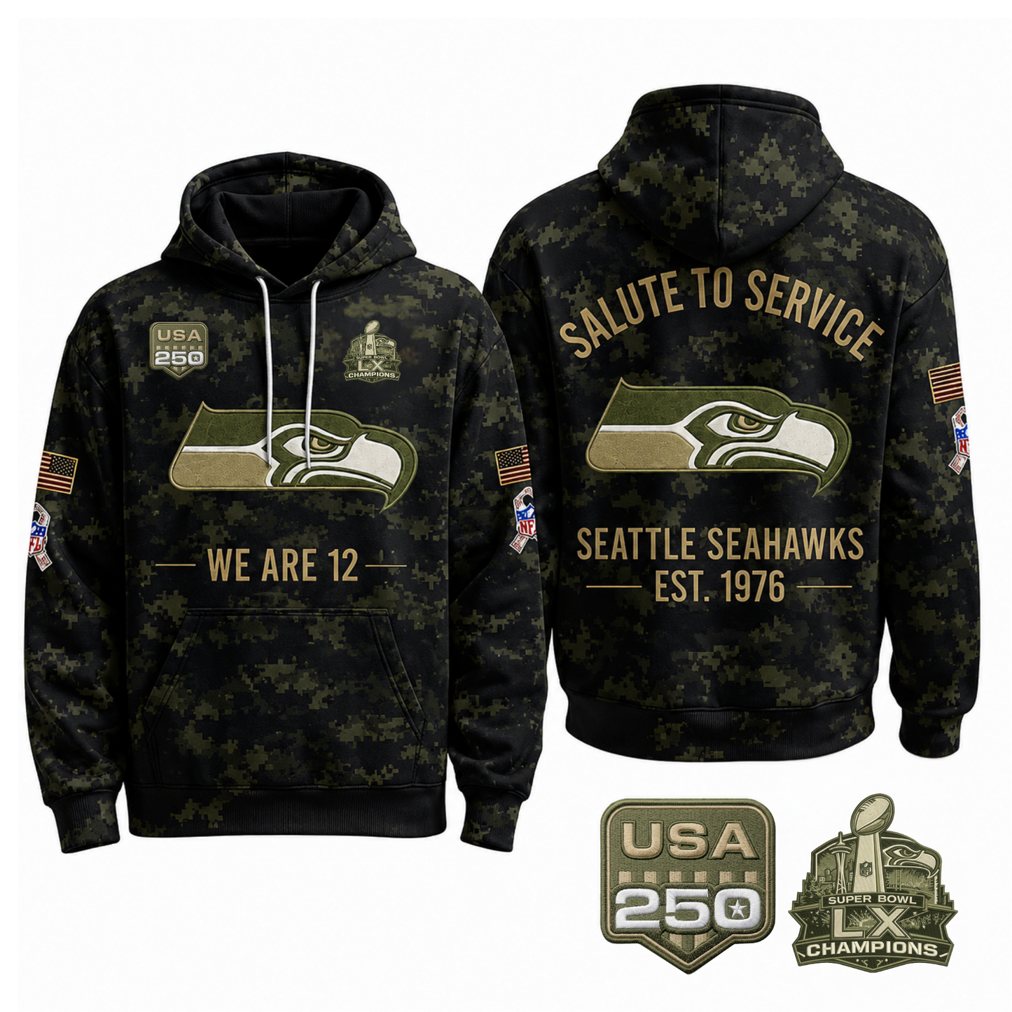 SEA 2026 Salute To Service Edition Pullover Hoodie - Printed