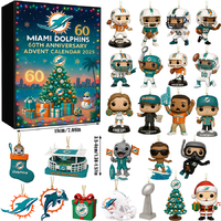 Miami Dolphins 60th Anniversary Advent Calendar 2025 🎁 24 Gifts Inside!