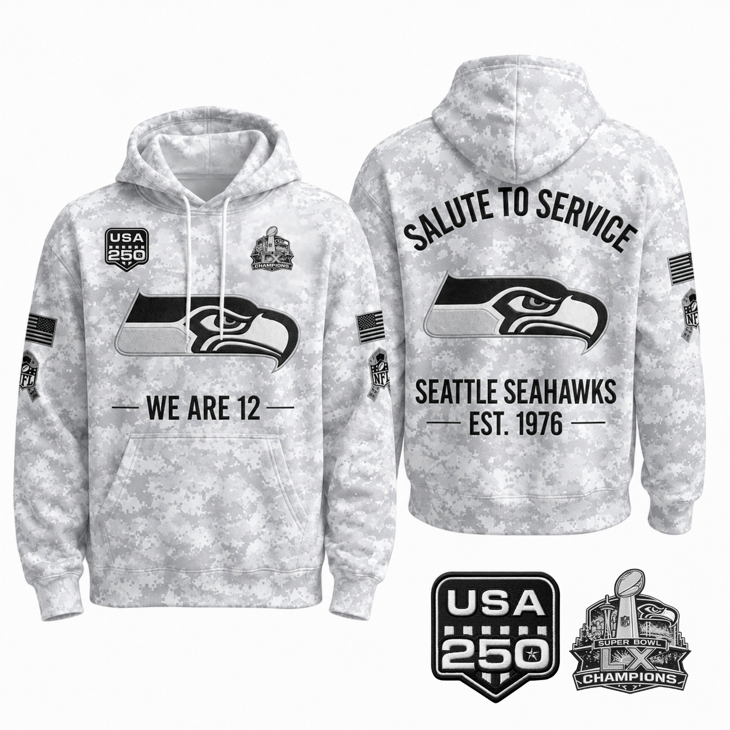 SEA 2026 Salute To Service Edition Pullover Hoodie - Printed