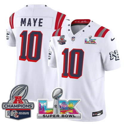 NE 2025 "Rivalries" AFC Champions Vapor Limited Jersey - All Stitched