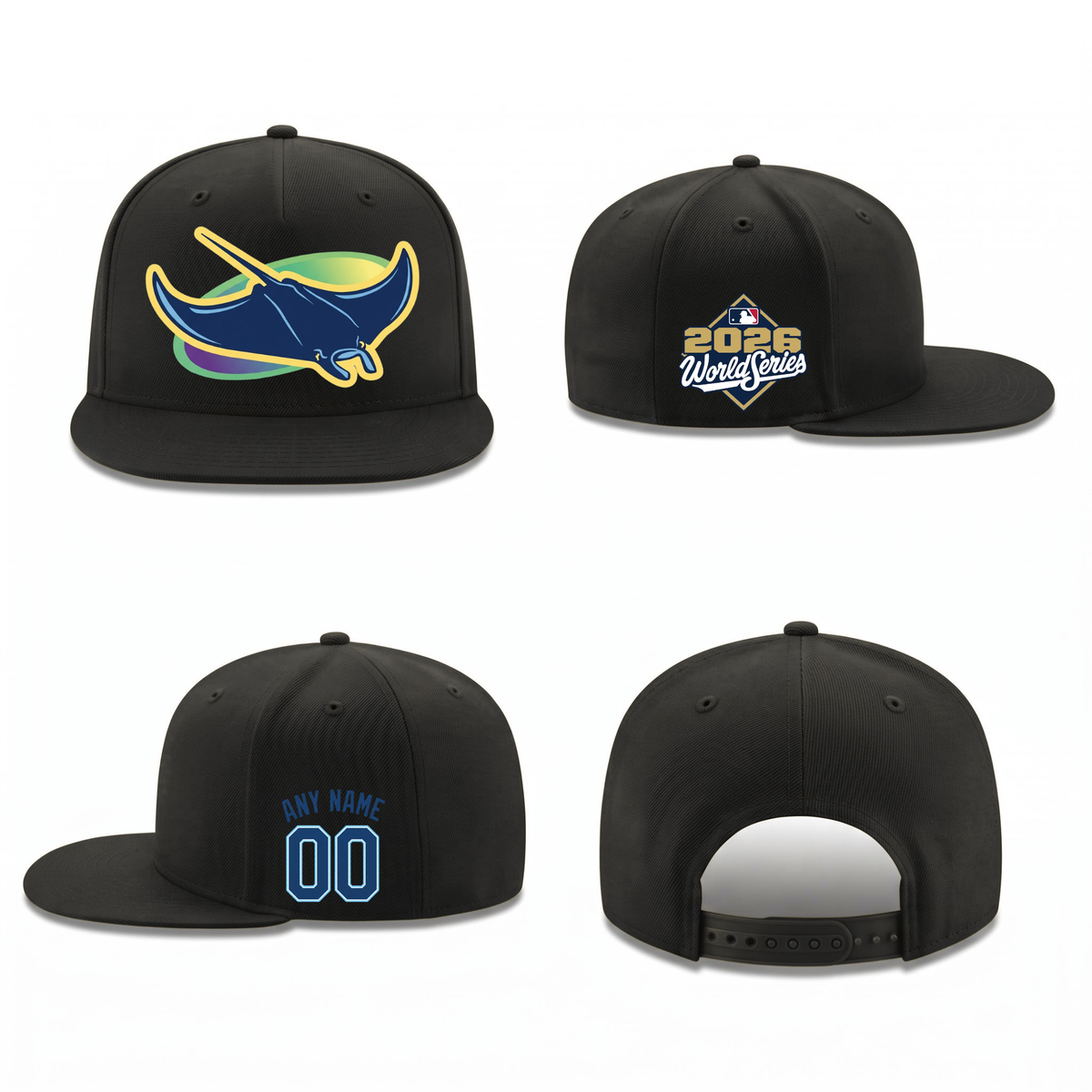 TBR American League Champions Personalized Snapback Cap - Printed V2