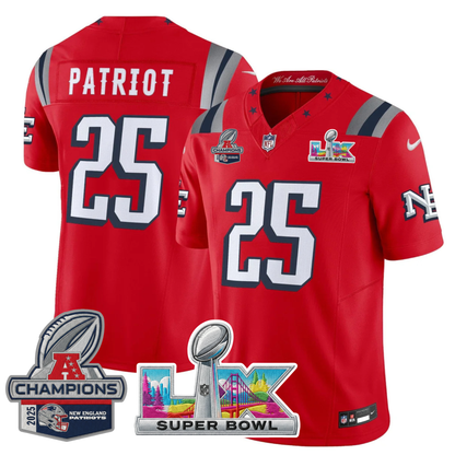 NE 2025 "Rivalries" AFC Champions Vapor Limited Jersey - All Stitched