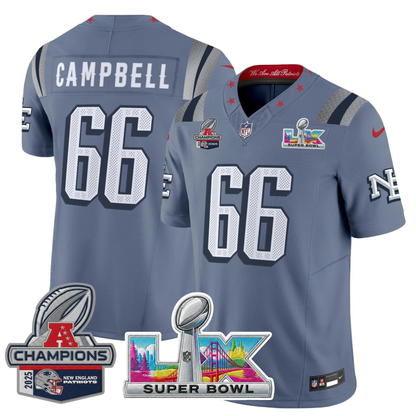 NE 2025 "Rivalries" AFC Champions Vapor Limited Jersey - All Stitched