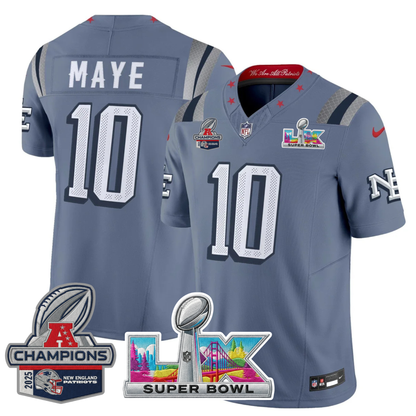 NE 2025 "Rivalries" AFC Champions Vapor Limited Jersey - All Stitched