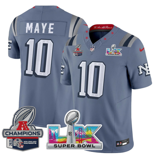 NE 2025 "Rivalries" AFC Champions Vapor Limited Jersey - All Stitched