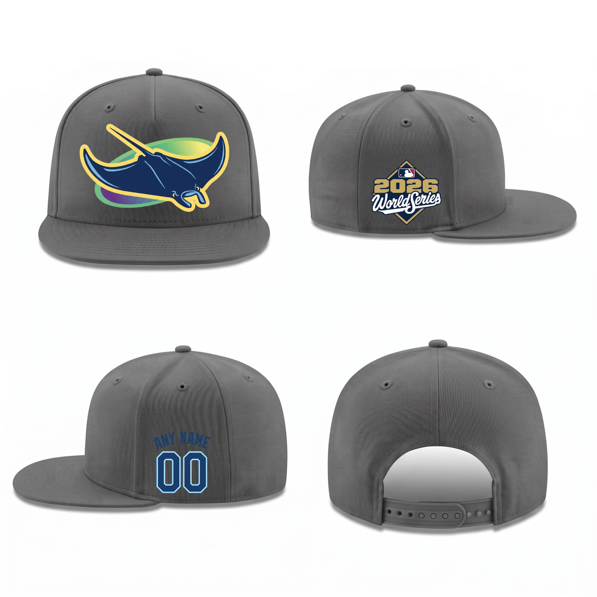 TBR American League Champions Personalized Snapback Cap - Printed V2