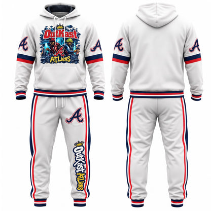 ATL x ATliens Streetwear Hoodie Pants Set - Printed