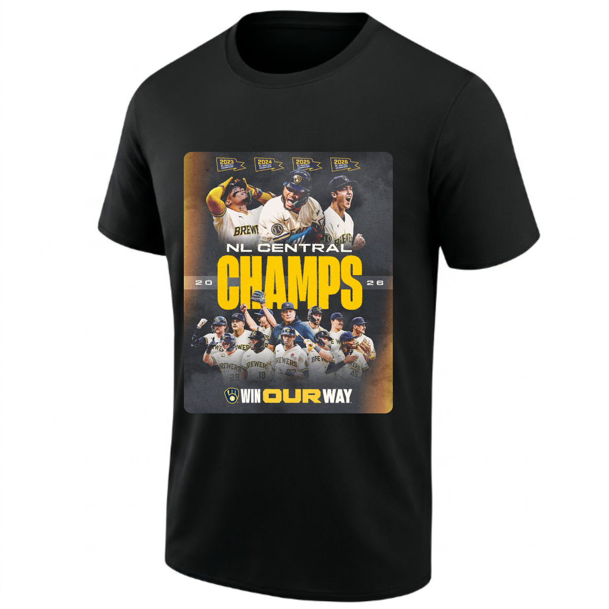 MIL 2026 NL CENTRAL CHAMPS One Side T-Shirt - Printed V5