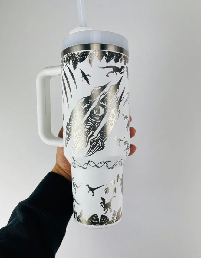 Jurassic Park Dinosaurs Engraved 40 Oz Tumbler - 406TTTB042