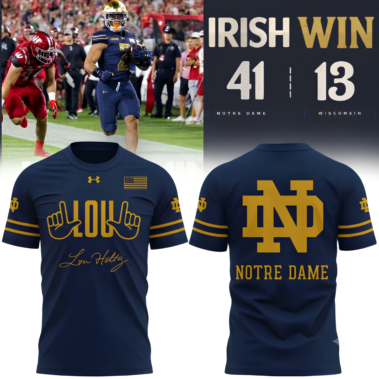 NDFI Shamrock Series Leave No Doubt T-Shirt - Printed